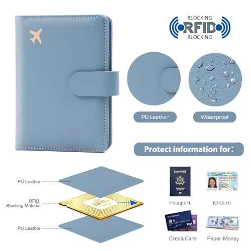 Premium Leather Passport Holder Covers Case