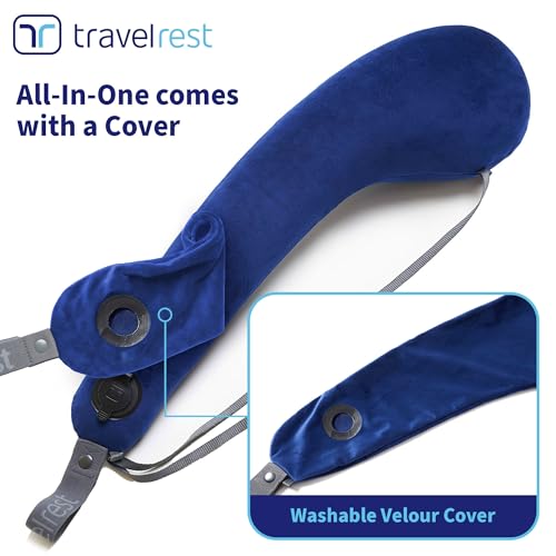 All-in-One Travel Neck Support & Body Pillow - Blue