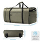 100L Foldable Rolling Duffel Bag with 2 Wheels