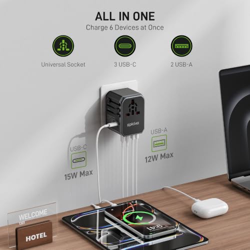 Universal Travel Adapter with 1AC