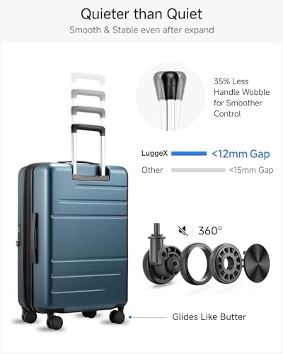 Checked Top Opening Suitcase