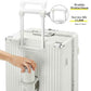 Super Large Aluminum Frame Zipperless Checked Luggage Front Pocket