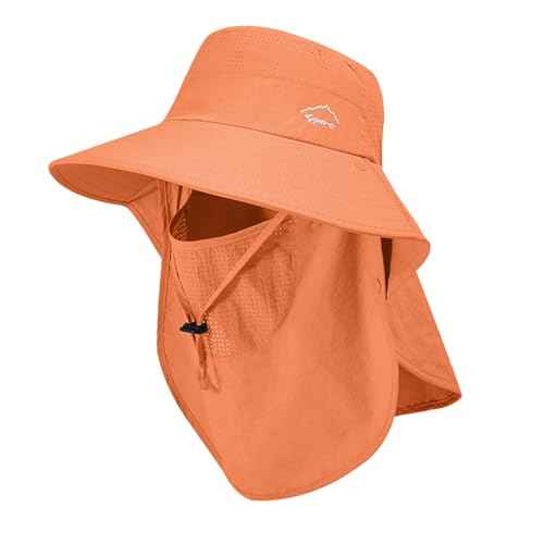 Sun Hat for Men Women with Neck Flap