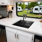 RV Kitchen Sink 13x15 Inch with Foldable Faucet