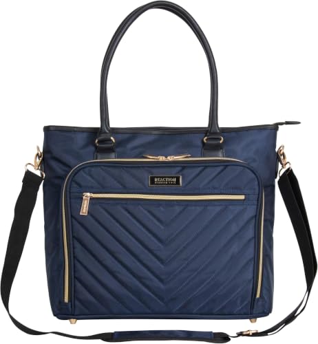 Chelsea Quilted Chevron 15" Laptop & Tablet Business Tote with Removable Shoulder Strap