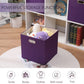 13x13x13 Inch Foldable Cube Storage Bins with Metal Handles (4 Count)