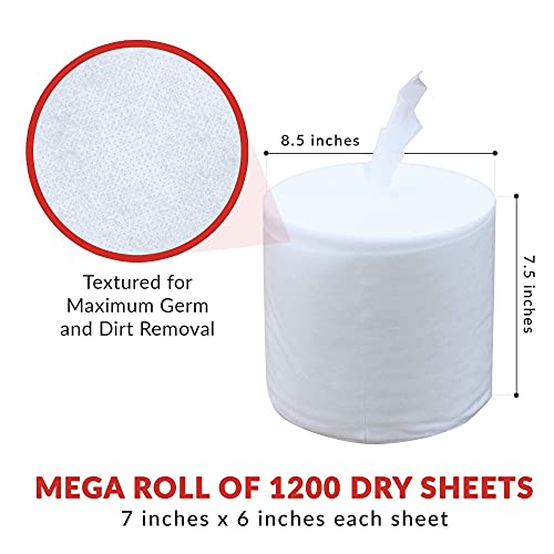 Dry Wipes Refill Set (7200 Count)