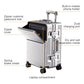 Carry on suitcase Zipperless Luggage