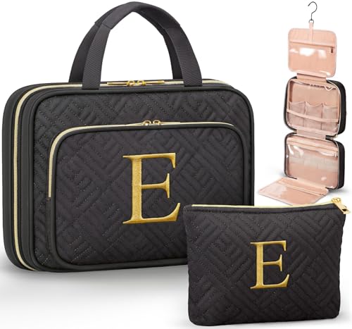 Personalized Hanging Toiletry Bag Travel Makeup & Cosmetic Bag Organizer (2 Count)