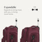 Sion Softside Expandable Spinner Luggage Durable Lightweight Travel Suitcase (2 Count)