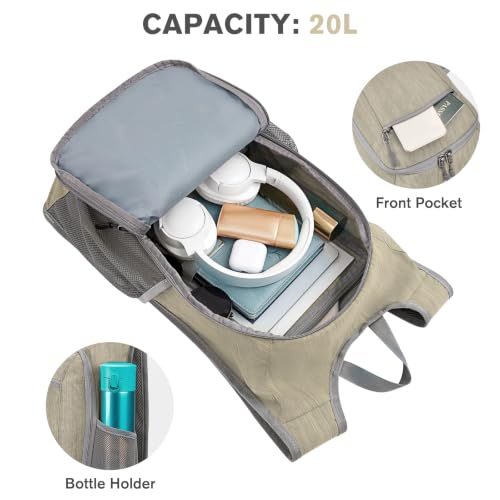 10 15L Small Rucksack Foldable Backpack Lightweight Packable Daypack Travel Outdoor Hiking Shoulder Bag