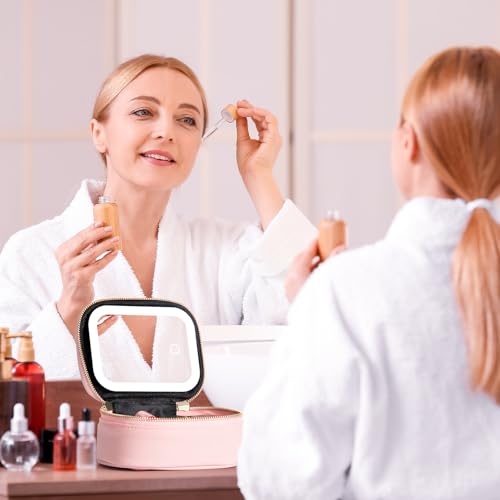 Mini Makeup Bag with Led Mirror