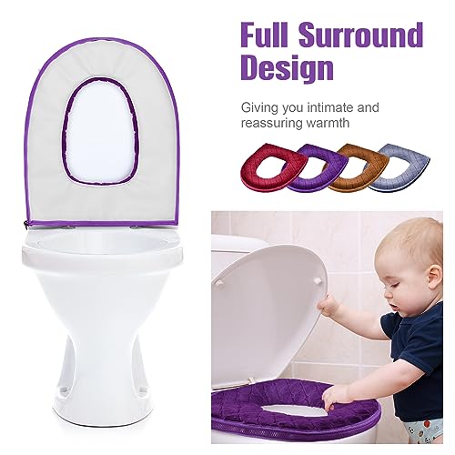 4 Pcs Toilet Seat Covers Warmer