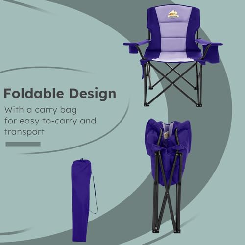 Oversized Heavy Duty Camping Chairs (2 Count)