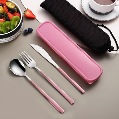 3 Piece Portable Travel Utensils Set with Case 18 (3 Count)