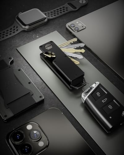 Key Organizer Compact Key Holder Metal Key Chain Minimalist key case key holder for keychain Secures 1