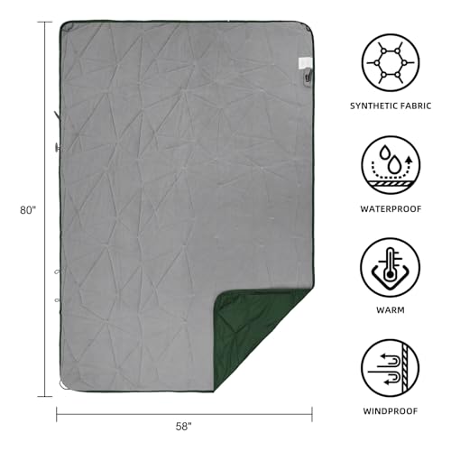 Large Waterproof Outdoor Blanket Thick Fleece 80" x 58"