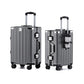 24 Inch Checked Zipperless Luggage with Cup Holder