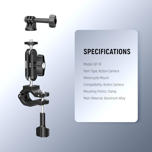 Action Camera Pole Mount with Two 360° Ball Heads 1
