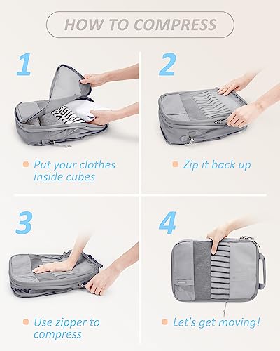 4 Set Compression Packing Cubes (4 Count)