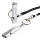 2 Pack Survival Whistle with Lanyard and Keychain Double Tubes Emergency Safety Whistle with Keyring for Boating Outdoor Camping Hiking Hunting Sports Dog Training