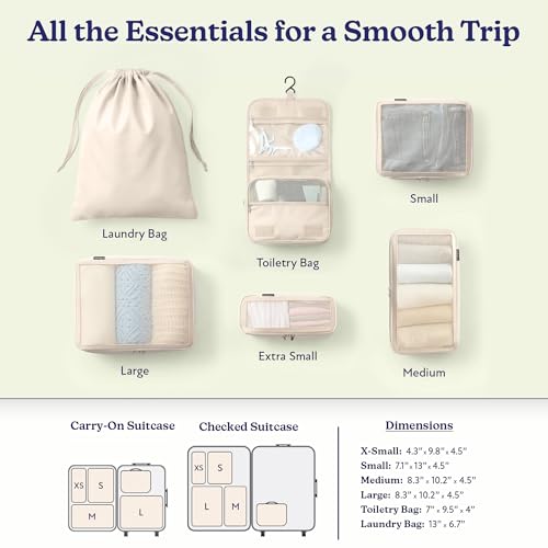Compression Packing Cubes for Women (6 Count)