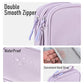 PU Leather Cable Organizer Double Layer Travel Pouch