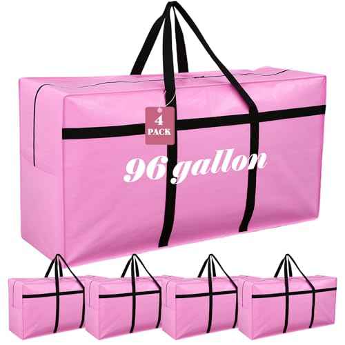 4 Pcs 96 Gallon Extra Large Moving Bags Heavy Duty Storage Bag (4 Count)