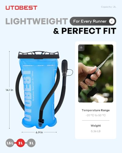 Water Bladder 2L Hydration Bladder for Hiking Backpack