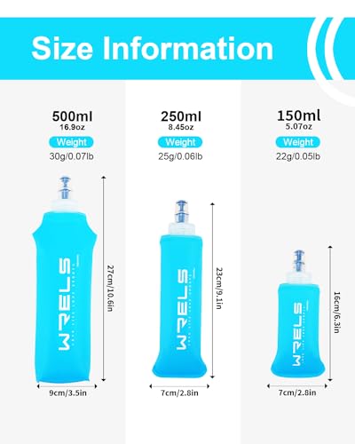 TPU Soft Flask Lightweight Portable Reusable Water Bottle (2 Count)