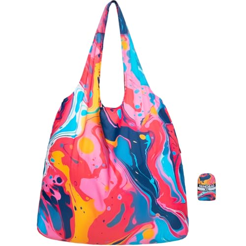 XL 25L Tote Foldable Packable Reusable Grocery Shopping Bag