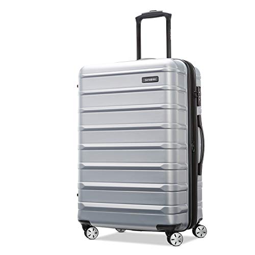 Omni 2 24 Inch Medium Checked Hardside Luggage with 360° Spinner Wheels