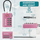TSA Approved Luggage Locks with Search Alert Indicator (3 Count)