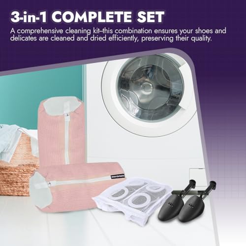 Shoe washing machine bag and dryer kit (5 Count)