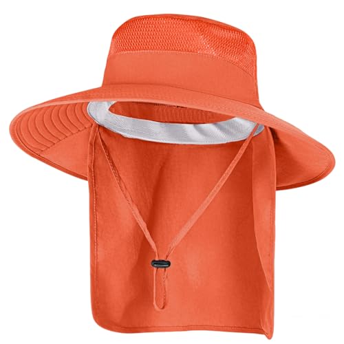 Sun Hats for Men Women with Neck Flap Fishing UPF 50+ UV Protection
