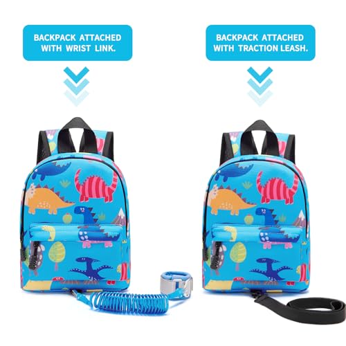 Toddler Backpack Leash with Anti Lost Wrist Link
