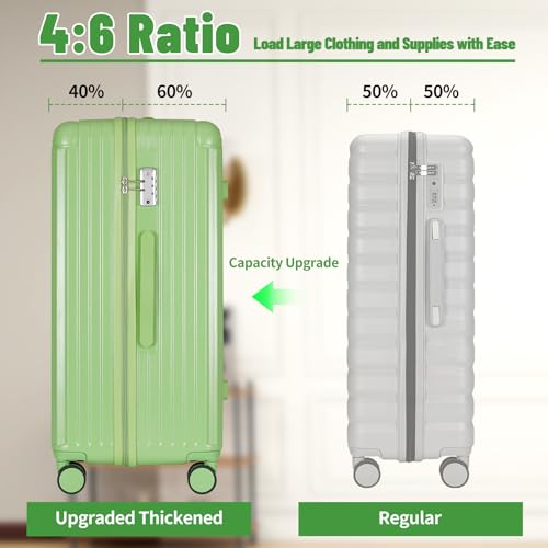 20 Inch and Square 28 Inch Hardshell Luggage Set (2 Count)