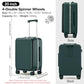 Carry On Luggage with Cup Phone Holder and Charger Hard Shell Suitcases with Spinner Wheels