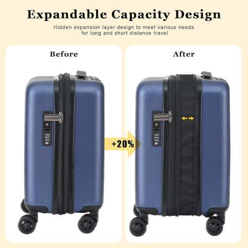 Expandable 16 Inch Underseat Carry On Luggage Airline Approved