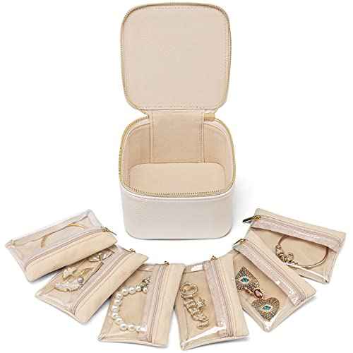 Jewelry Organizers and Storage with Clear 6 Velvet Bags