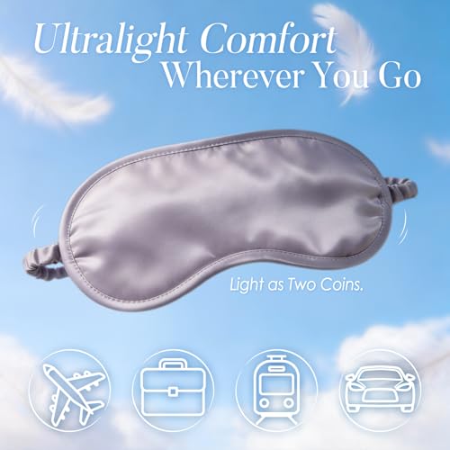 Mulberry Silk Sleep Eye Mask for Sleeping Women Men