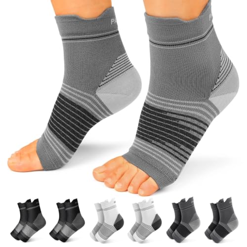 6 Pairs Compression Socks with Arch Support for Plantar Fasciitis (6 Count)