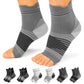 6 Pairs Compression Socks with Arch Support for Plantar Fasciitis (6 Count)