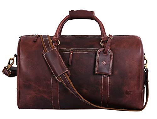Aaron Leather Duffle Bag for Men & Women