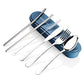 7 Piece Travel Utensils Set with Case and Straws (8 Count)