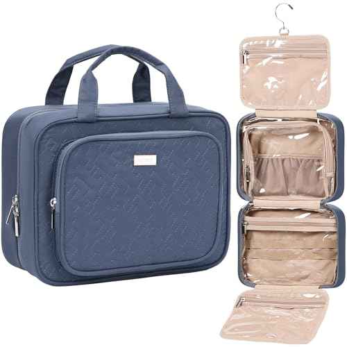 Travel Toiletry Bag for Women Hanging Organizer Makeup Case Pockets
