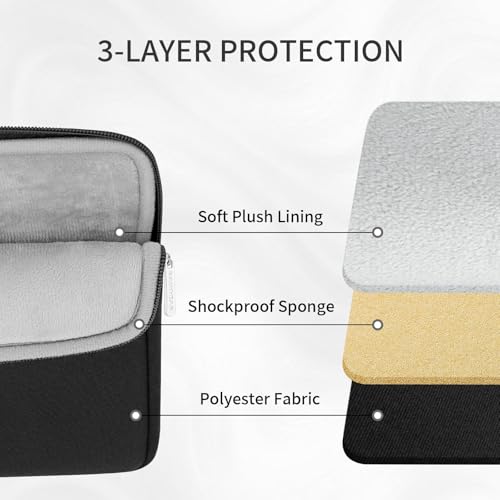 RAINYEAR 17 Inch Laptop Sleeve Padded Case Cover with Front Pocket