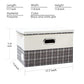 Large Collapsible Storage Bins with Lids [3 (3 Count)