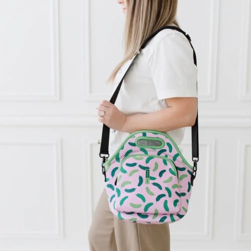 LunchTote Zippered Bag Insulated Neoprene Caddy (Pickle Me Pink / X-Large 6.5 Quart Lunch Tote)