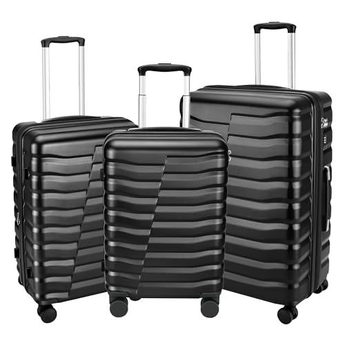 3 Piece Hardshell Travel Luggage Set (3 Count)